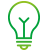 Icon einer grünen Glühbirne